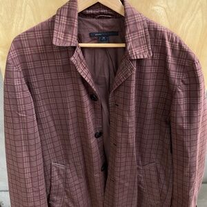 Marc Jacobs plaid trench, size M